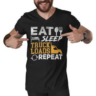Trucker Trucker Accessories For Truck Driver Diesel Lover Trucker_ Men V-Neck Tshirt - Seseable