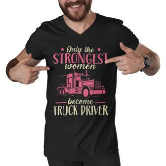 Trucker Trucker Accessories For Truck Driver Motor Lover Trucker_ V21 Men V-Neck Tshirt - Seseable