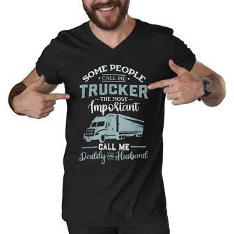 Trucker Trucker Accessories For Truck Driver Motor Lover Trucker_ V3 Men V-Neck Tshirt - Seseable