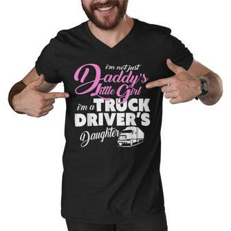 Trucker Trucker Shirts For Children Truck Drivers Daughter T Shirt Men V-Neck Tshirt - Seseable