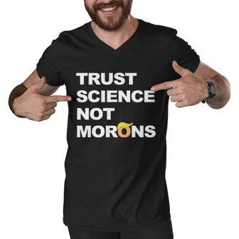 Trust Science Not Morons Tshirt V2 Men V-Neck Tshirt - Monsterry UK
