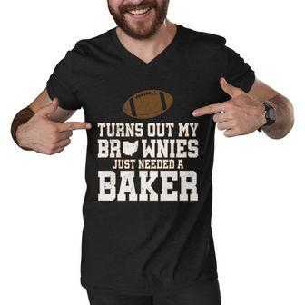 Turns Out My Brownies Just Needed A Baker Men V-Neck Tshirt - Monsterry AU