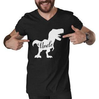 Uncle Dinosaur Trex Men V-Neck Tshirt - Monsterry AU