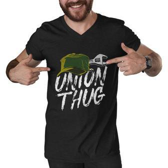 Union Thug Labor Day Skilled Union Laborer Worker Gift V2 Men V-Neck Tshirt - Monsterry UK