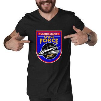 United States Space Force Adventure Ussf Men V-Neck Tshirt - Monsterry