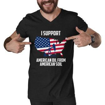 United States Support American Oil From American Soil Tshirt Men V-Neck Tshirt - Monsterry UK