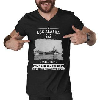 Uss Alaska Cb Men V-Neck Tshirt - Monsterry CA