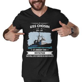 Uss Chosin Cg Men V-Neck Tshirt - Monsterry CA