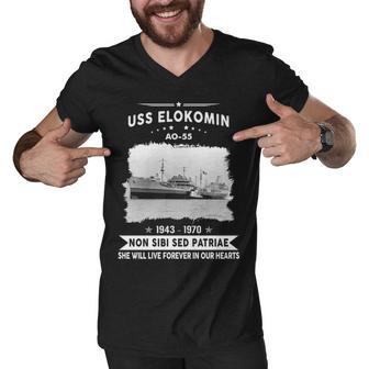 Uss Elokomin Ao Men V-Neck Tshirt - Monsterry