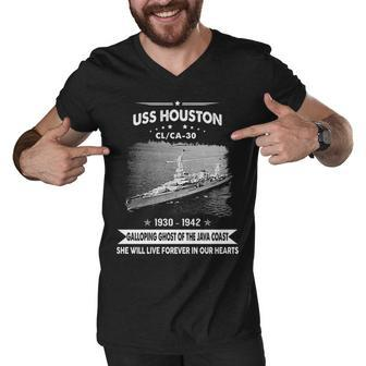 Uss Houston Ca V2 Men V-Neck Tshirt - Monsterry AU