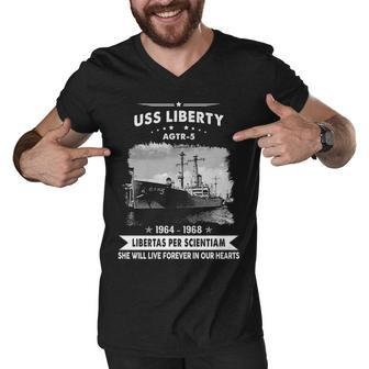 Uss Liberty Agtr Men V-Neck Tshirt - Monsterry
