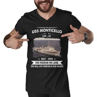 Uss Monticello Lsd Men V-Neck Tshirt - Monsterry AU