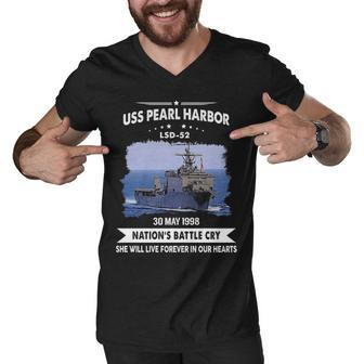 Uss Pearl Harbor Lsd V2 Men V-Neck Tshirt - Monsterry DE