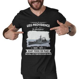 Uss Providence Clg Men V-Neck Tshirt - Monsterry CA