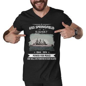 Uss Springfield Clg Men V-Neck Tshirt - Monsterry AU