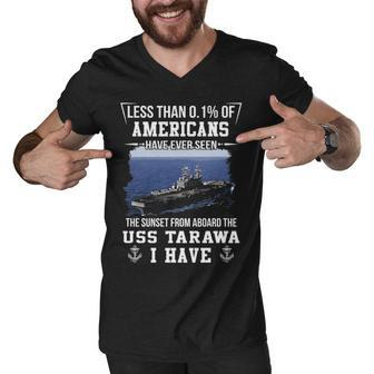 Uss Tarawa Lha 1 Sunset Men V-Neck Tshirt - Monsterry DE