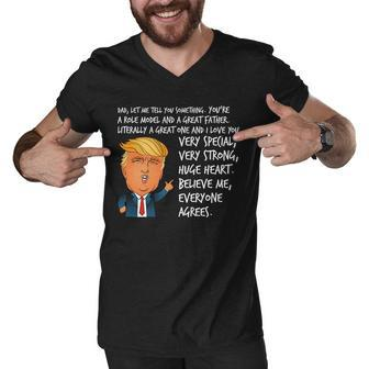 Very Special Dad Donald Trump Fathers Day Men V-Neck Tshirt - Monsterry