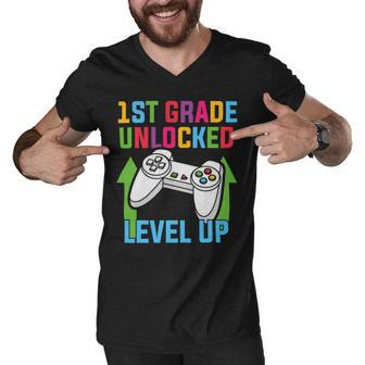 Video Gamer Graduation Student Teacher Last Day School Kids Men V-Neck Tshirt - Seseable