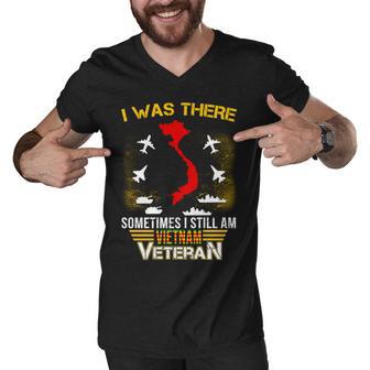 Vietnam Veteran I Was There Tshirt Men V-Neck Tshirt - Monsterry UK