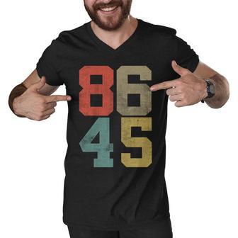 Vintage 86 45 Anti Trump Tshirt Men V-Neck Tshirt - Monsterry DE