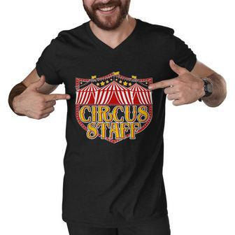 Vintage Circus Staff Carnival Tshirt Men V-Neck Tshirt - Monsterry AU