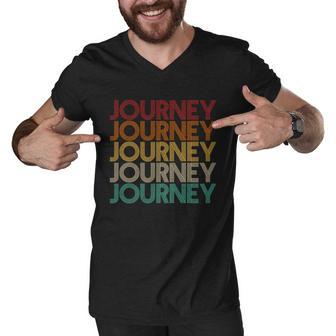 Vintage Retro Journey Tshirt Men V-Neck Tshirt - Monsterry UK