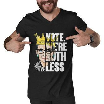 Vote Were Ruthless Feminist Womens Rights Vote We Are Ruthless Men V-Neck Tshirt - Monsterry