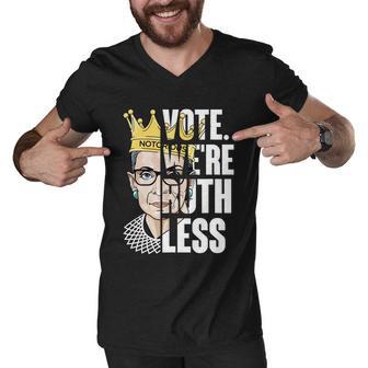 Vote Were Ruthless Rgb Feminist Pro Choice Men V-Neck Tshirt - Monsterry UK