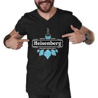 Walter White Heisenberg Beer Chemist Men V-Neck Tshirt - Monsterry