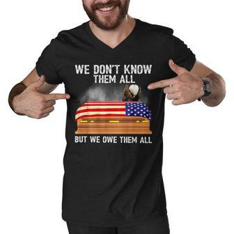 We Dont Know Them All But We Owe Them All 4Th Of July Back Men V-Neck Tshirt - Seseable