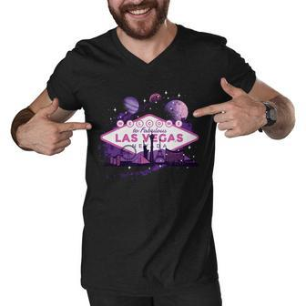 Welcome To Fabulous Las Vegas Universe Tshirt Men V-Neck Tshirt - Monsterry UK