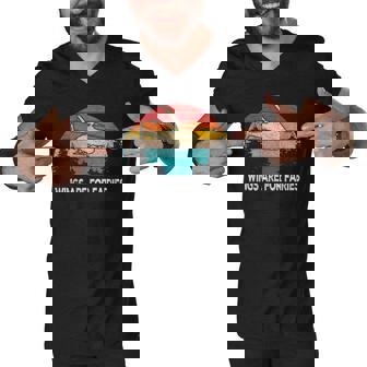 Wings Are For Fairies Funny Helicopter Pilot Retro Vintage Men V-Neck Tshirt | Mazezy