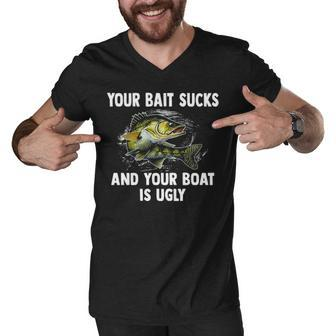 Your Bait Sucks V3 Men V-Neck Tshirt - Seseable