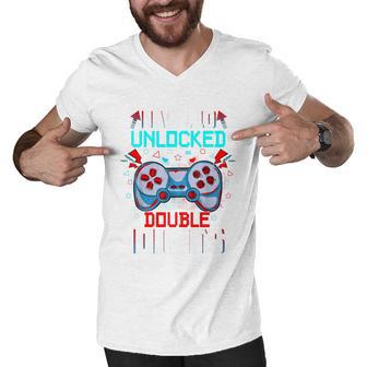 10Th Birthday Gift For Boys Double Digits 10 Year Old Gifts Gamer Gift Men V-Neck Tshirt - Monsterry DE