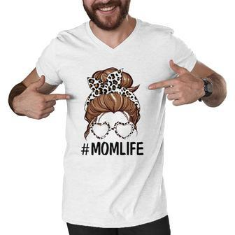 Momlife Kidlife Mama And Mini Mommy And Me Matching Outfit Men V-Neck Tshirt - Thegiftio UK