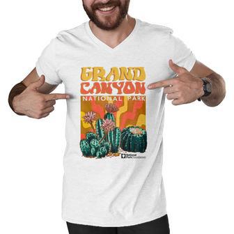 National Park Foundation Grand Canyon Tshirt Men V-Neck Tshirt - Monsterry CA