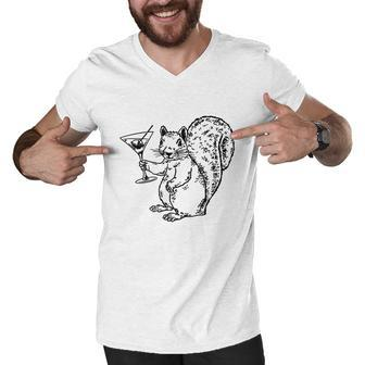 Npr Planet Money Squirrel Tshirt Men V-Neck Tshirt - Monsterry