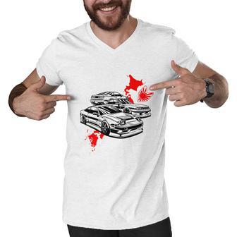 Old School Jdm Legends Tshirt Men V-Neck Tshirt - Monsterry UK