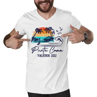 Punta Cana Beaches Summer Vacation Friends Family Funny 2022 Men V-Neck Tshirt - Thegiftio UK