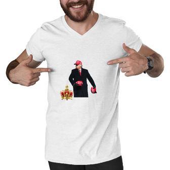 The Great Maga King Trump 2024 Usa Men V-Neck Tshirt - Monsterry UK