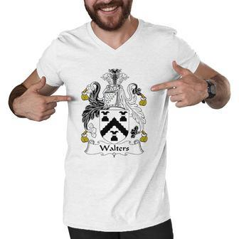 Walters Coat Of Arms &8211 Family Crest Men V-Neck Tshirt | Mazezy