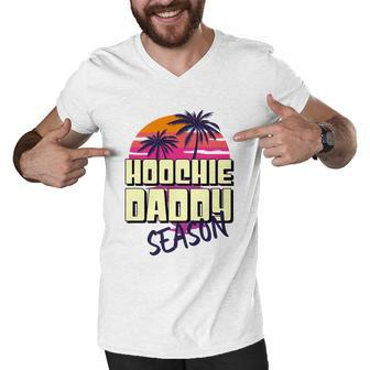 Hoochie Daddy Season Summer Beach Retro Fathers Day Gift Men V-Neck Tshirt - Monsterry CA