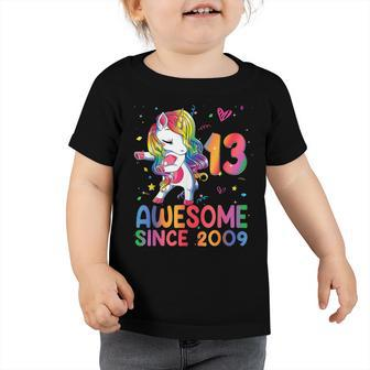 13 Year Old Gifts Girls Ns Dabbing Unicorn 13Th Birthday Toddler Tshirt - Thegiftio UK