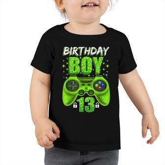 13Th Birthday Boy Video Games Gamer Gaming 13 Year Old Boys Toddler Tshirt - Thegiftio UK