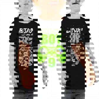 9Th Birthday Boy Video Games Gamer Gaming 9 Year Old Boys Toddler Tshirt - Thegiftio