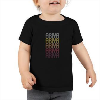 Ariya Personalized First Name Surname Toddler Tshirt - Thegiftio UK