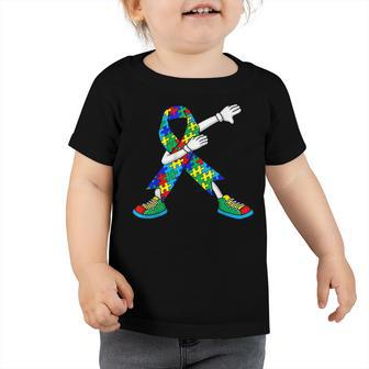 Autism Awareness Kids Boys Toddlers Dabbing Dab Dance Toddler Tshirt - Thegiftio UK