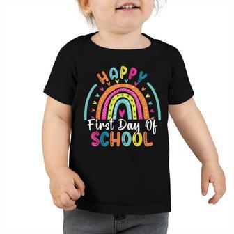 Back To School Funny Happy First Day Of School For Teachers Toddler Tshirt - Thegiftio UK