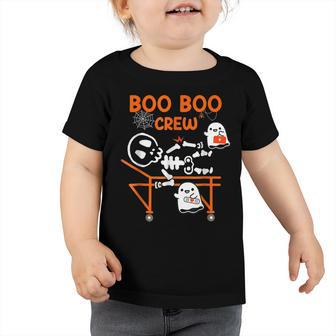 Boo Boo Crew Ghost Doctor Paramedic Emt Nurse Halloween Toddler Tshirt - Seseable