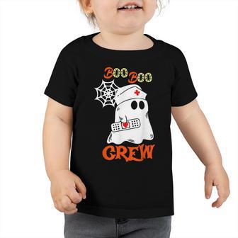 Boo Boo Crew Nurse Funny Ghost Halloween Nurse V2 Toddler Tshirt - Seseable